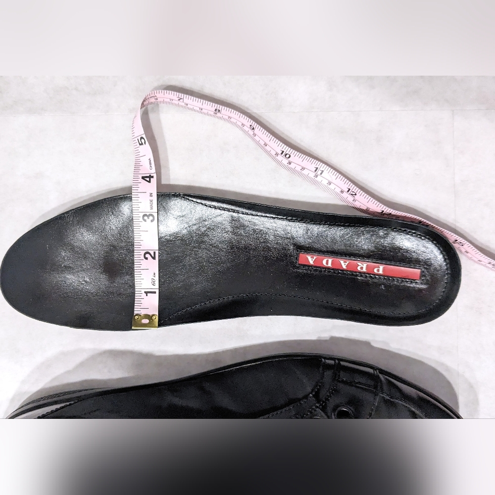 PRADA Men's black nylon leather sneakers - Picture 5 of 13